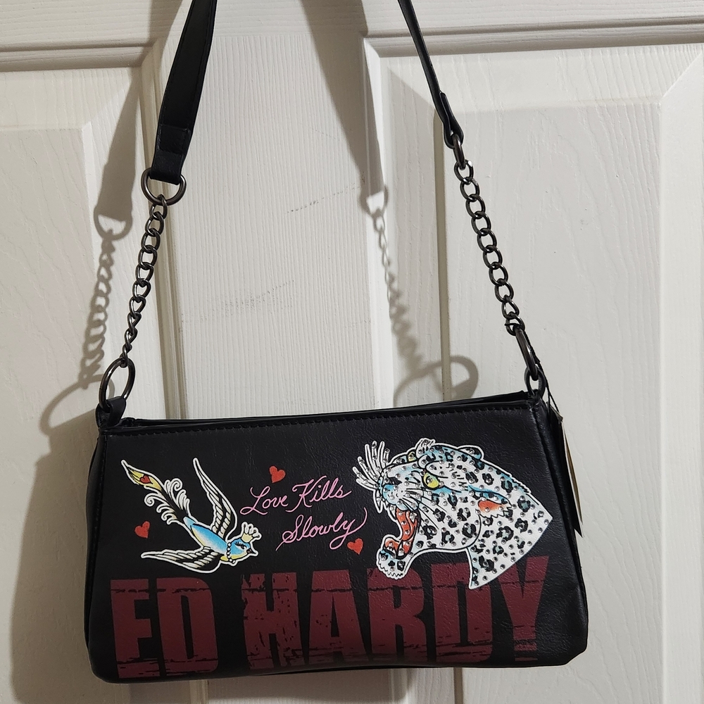 Ed Hardy Tattoo Shoulder Bag NWT